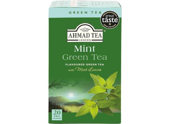 Ahmad Tea Green Tea With Mint, Pack of 25